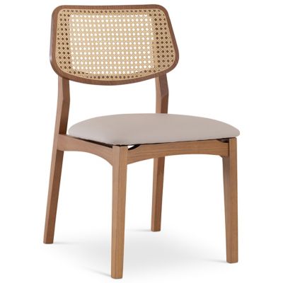 Modern Brazilian Beth Cane Side Chair
