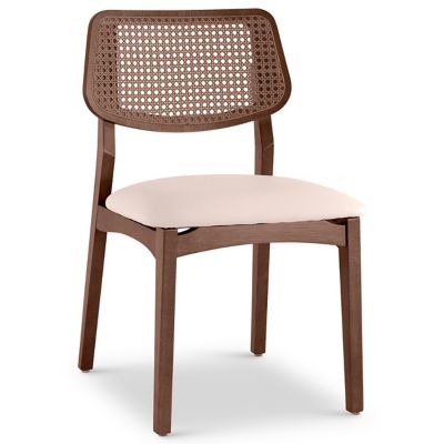 Modern Brazilian Beth Cane Side Chair