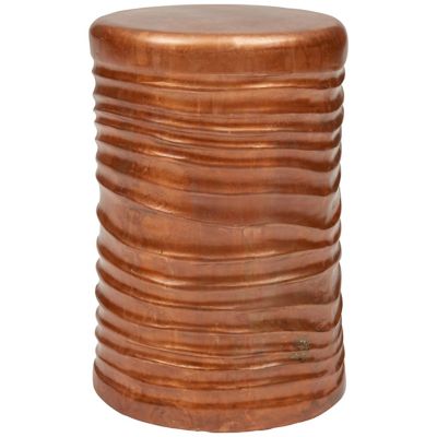 Elements Tara Accent Stool (Vintage Copper) - OPEN BOX