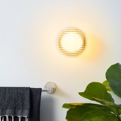 Shown in White finish, lit