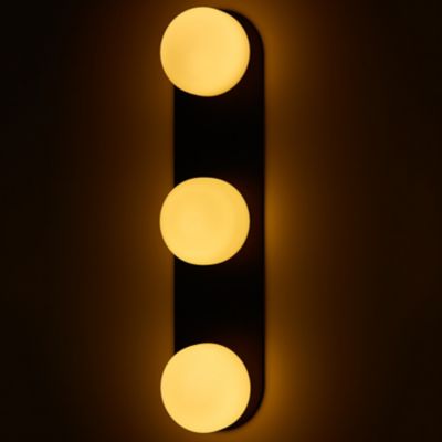 Shown in Matte Black finish, lit