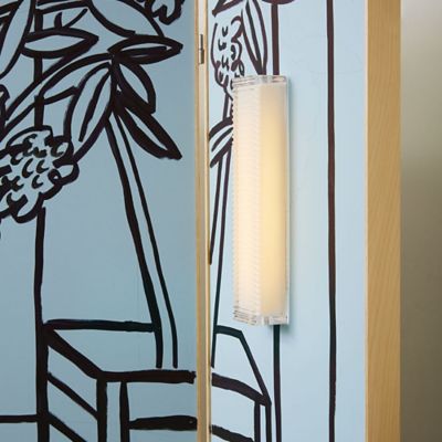 Shown in White finish, lit