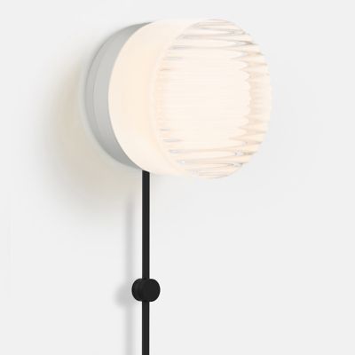 Crisp Corded Wall Sconce (White|Anodized|Bottom) - OPEN BOX