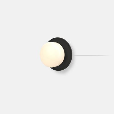 Pastille Disc Wall Sconce (Black|Droplet|Plug-in) - OPEN BOX