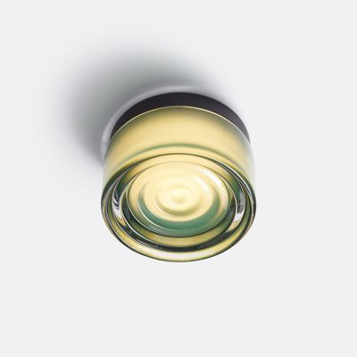 Ripple LED Flushmount (Jade|Black Anodized|2700) - OPEN BOX