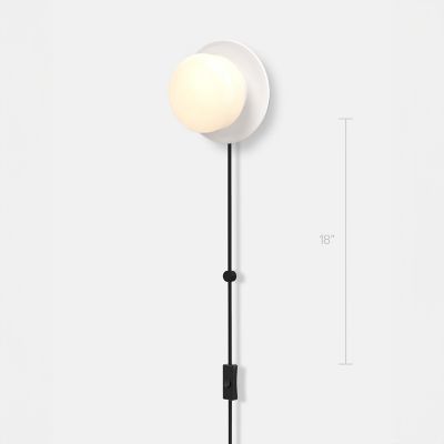 Pastille Wall Sconce (White|Droplet|Plug-in Bottom)-OPEN BOX