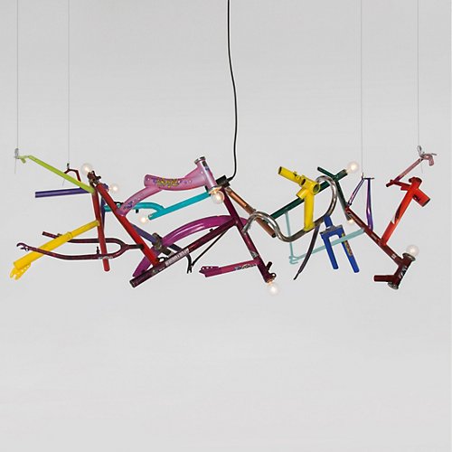 Bicycle Linear Chandelier