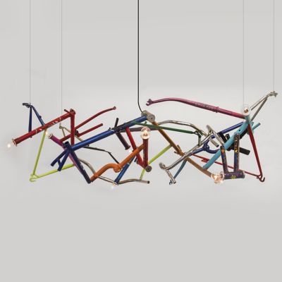 Bicycle Linear Chandelier