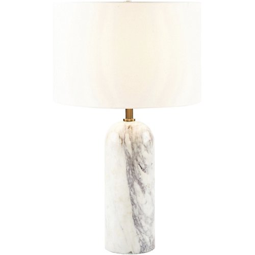 Inger Table Lamp (White with Brass Plated) - OPEN BOX RETURN
