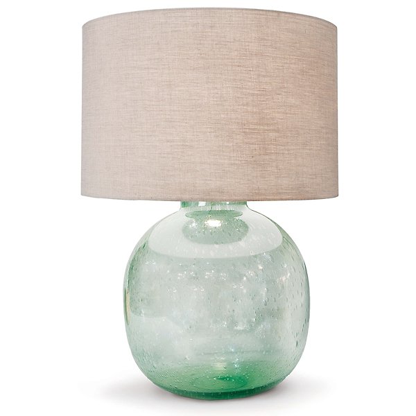 Seeded Recycled Glass Table Lamp By, Reclaimed Glass Table Lamps