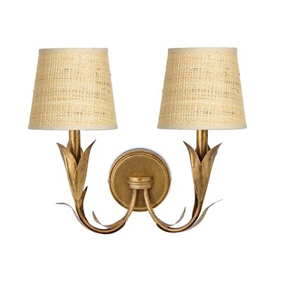 River Reed Double Wall Sconce