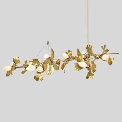 Ginkgo Blossom 13 Chandelier