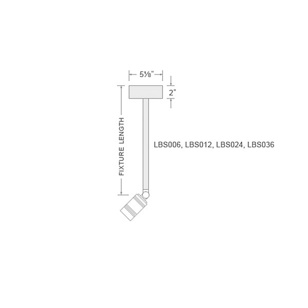 LS Series LED Bullet Head Indoor/Outdoor Stem Mini Pendant