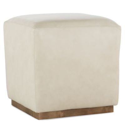 Dena Leather Ottoman