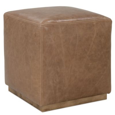 Dena Leather Ottoman