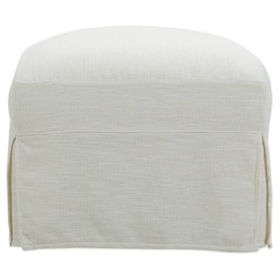 Madeline Slipcovered Ottoman