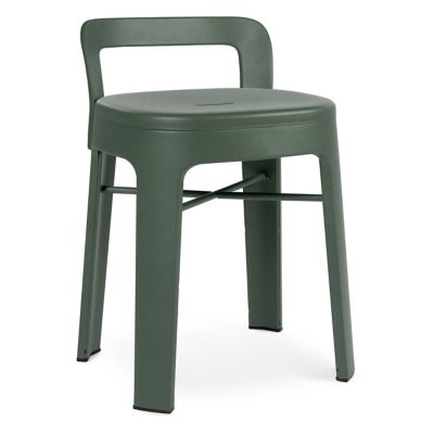Ombra Low Stool with Backrest