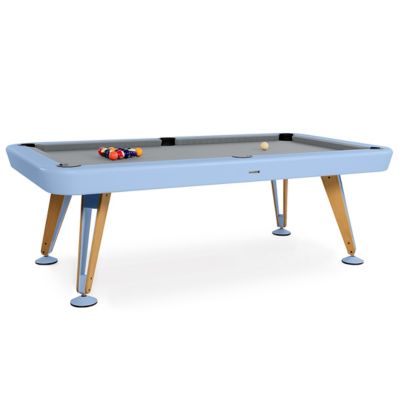 Diagonal Outdoor Pool Table with Protective Cover