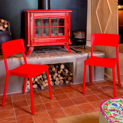 Shown in Red finish, in use