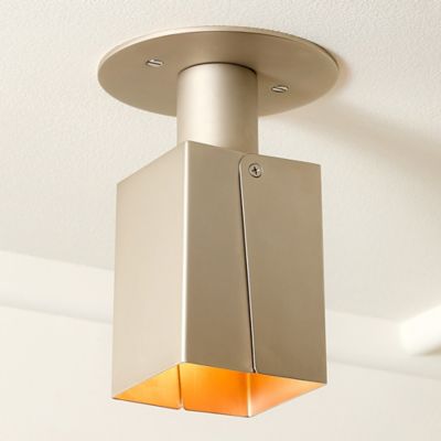 Peek Can Square Flushmount