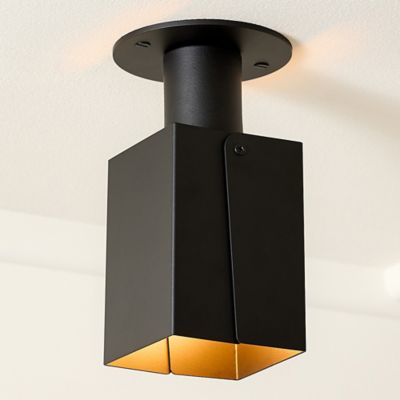 Peek Can Square Flushmount