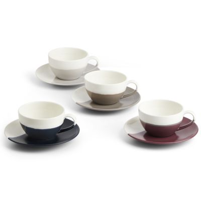 1815 Coffee Studio Capuccino Cup and Saucer, Set of 4