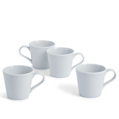 Maze Mug, Grey, Set of 4