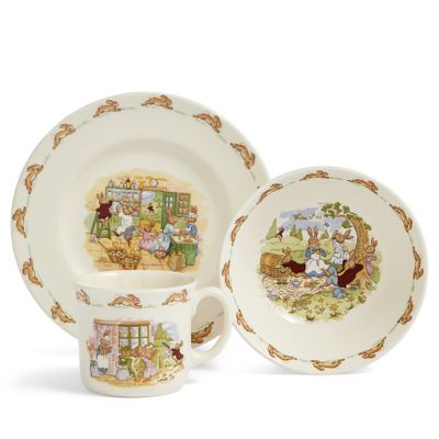 Bunnykins 3 Piece Set: Bowl, Plate & Mug