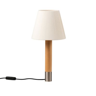 Basica M1 Table Lamp (Nickel|Natural Ribbon) - OPEN BOX