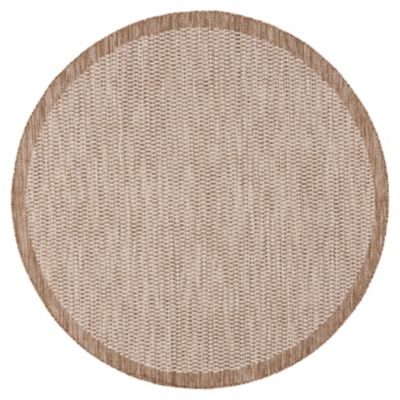 Bleached Indoor/Outdoor Flat Area Rug