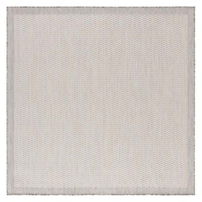 Bleached Indoor/Outdoor Flat Area Rug