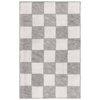 Pale Grid Area Rug