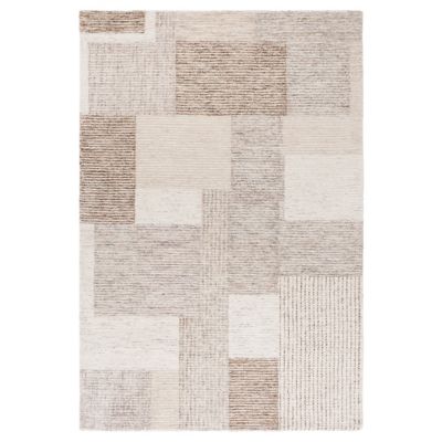 Linen Print Area Rug