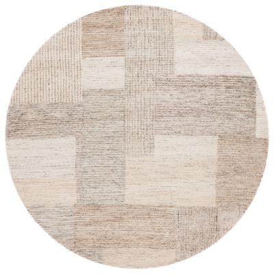 Linen Print Area Rug
