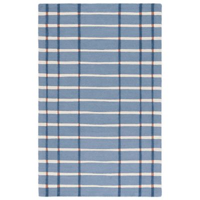 Blue Stamp Area Rug