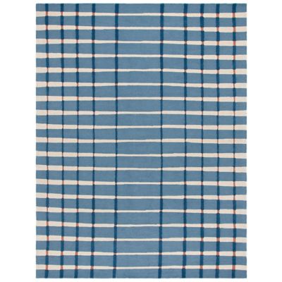 Blue Stamp Area Rug