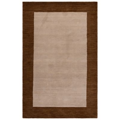 Bark Border Area Rug