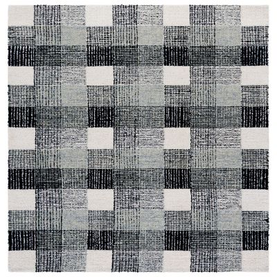 Rust Tile Area Rug