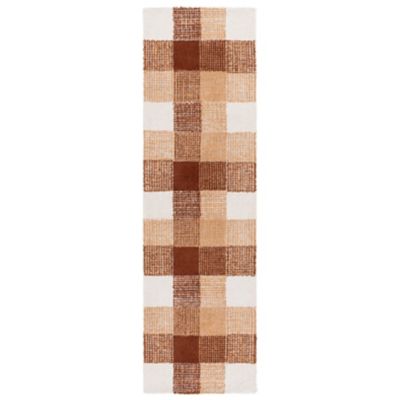 Rust Tile Area Rug