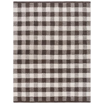 Toasted Grid Area Rug
