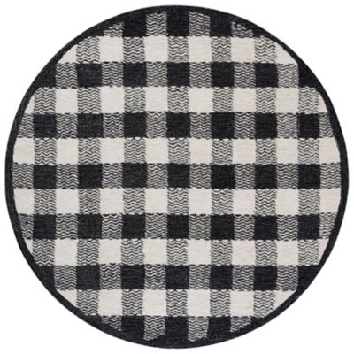 Toasted Grid Area Rug
