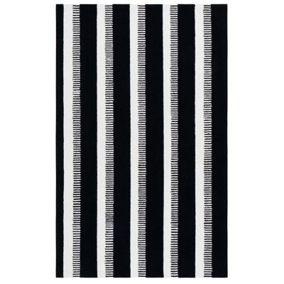 Black Stamp Area Rug