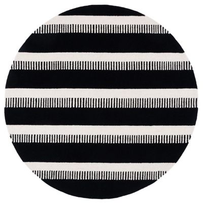 Black Stamp Area Rug