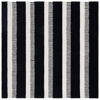 Black Stamp Area Rug