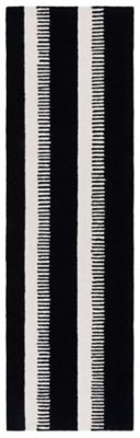 Black Stamp Area Rug