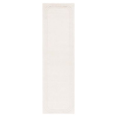 White Frame Area Rug