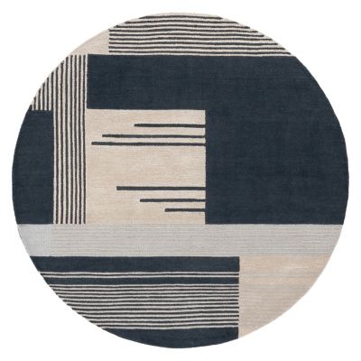 Navy Arch Area Rug
