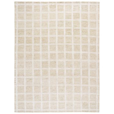 Warm Check Area Rug