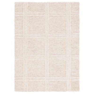 Warm Check Area Rug