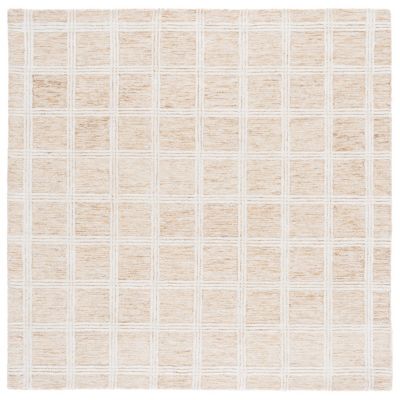 Warm Check Area Rug